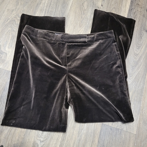 Escada Pants - Escada Velvet Brown Trousers Size 44
